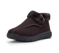 FitVille Botas de Invierno para Diabéticos Extra Anchas Zapatos Hombre Cálidos y Saludables para Hinchadas almíbar marrón 42 EU Ancho