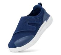 FitVille Extra Anchos Zapatos Diabéticos para Hombre Zapatillas Antideslizantes para Pies Hinchados Zapatos Especiales para Diabeticos Hombre Aliviar el Dolor de Pies Azul 43 EU X-Ancho