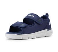 FitVille Sandalias para Diabéticos Hombre Ancho Zapatos Ortopédicos Cierre con Hebilla Sandalias de Rehabilitación con Abertura para Pies Hinchados Azul 43 EU Ancho