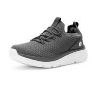 FitVille Zapatillas Hombre Casual Ancho Extra Calzado Transpirable para Caminar Slip On Sneaker Gris 41 EU X-Ancho