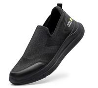 FitVille Zapatos Sin Cordones Hombre Comodos Ligeros Mocasines Hombre Zapatillas Hormas Anchas Transpirables Zapatos Slip On Convenientes para Caminar 44 EU X-Ancho
