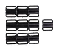 FITYLE 10 Sets Bra Clip Clickers Bikini Cierre Frontal Hebilla BIKINI CLIPS, Negro, 33 x 32 mm