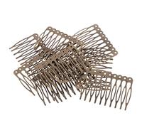 FITYLE 10 Unids Plata Antigua Tono de Bronce Dorado Metálico Lado del cabellero Clips Pines 2.7/5.6 Cm para DIY Joyería Artesanía, Bronce, 5.6cm