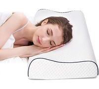 Fityou Almohada de Espuma viscoelástica, Almohada Cervical, Almohada de sándwich, Almohada ergonómica para Dormir, Funda de Almohada extraíble y Lavable, Adecuada para Espalda y Lateral