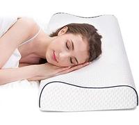 Fityou Almohada Viscoelástica, Cervical, Almohada Ergonómica con Memoria para Dormir profundamente, Dos Opciones de Altura, Funda de Almohada Lavable, 60 x 35 cm