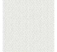 Fiula Papel tapiz geométrico de despegar y pegar, 44 cm x 3 m, papel tapiz autoadhesivo de líneas de diamante beige neutro, papel tapiz minimalista, extraíble, impermeable y moderno, para dormitorio y