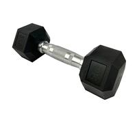 FIURI Mancuerna Hexagonal, Pesas para Ejercicio en Casa o Entrenar en Gimnasio, para Crossfit, Musculación y Entrenamiento Funcional, Mancuerna para Fitness, Hit - 5 Kg