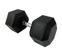 FIURI Mancuerna Hexagonal, Pesas para Ejercicio en Casa o Entrenar en Gimnasio, para Crossfit, Musculación y Entrenamiento Funcional, Mancuerna para Fitness, Hit - 40 Kg