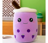 FIUTEKO Bubble Tea - Cojín de peluche (25 cm), color morado