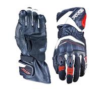 Five 830020 Gants de Moto Racing, RFX4 EVO, Gants Sportif polyvalent Route et Piste, Noir Blanc Rouge, S