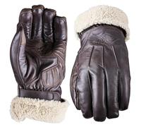 Five 830600 - Guantes de Moto para Invierno, Montana, Guantes de Moto Vintage Personalizados, aprobados CE 1KP, táctiles, marrón, S