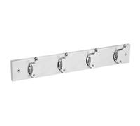 5five - Percha metálica de Madera de 4 Cabezas, Blanca