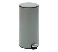 FIVE bin Papelera/cubo de basura/contenedor de residuos con pedal 30L Retro verde delta, Metal, L.31,5 x P.31,5 x A.62 cm