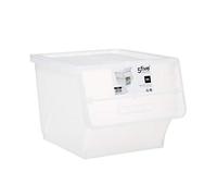 5five - caja de plástico transparente con apertura frontal 34l