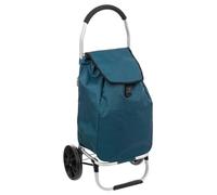Five - Carrito de Compras Plegable de Aluminio con 2 Ruedas, Gran Capacidad, 51 L, Color Azul petróleo