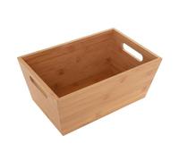 Five - Cesta de 2 asas, almacenamiento de accesorios de baño de bambú, colección naturéo