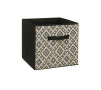 5five - cesta de tela 31x31cm "mix n modul" diseño blanco y negro
