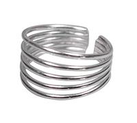 FIVE-D Anillo para mujer, plata de ley 925, 5 lazos