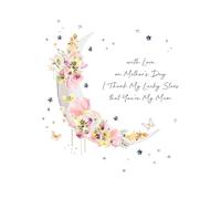 Five Dollar Shake - Tarjeta del día de la madre con texto en inglés "I Thank My Lucky Stars that You're My Mum" (21 x 21 cm)