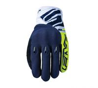 FIVE E3 EVO amarillo fluor/azul con protecciones nudillos - Color: AZUL, Talla: Talla M