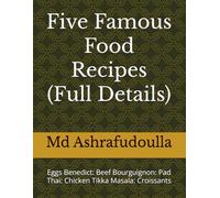 Five Famous Food Recipes (Full Details): Eggs Benedict: Beef Bourguignon: Pad Thai: Chicken Tikka Masala: Croissants