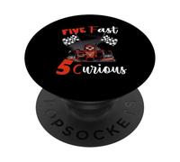 Five Fast 5 Curious Years - Racing Five Fast Birthday PopSockets PopGrip Adhesivo
