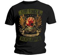 Five Finger Death Punch - T-Shirt # Xl Black Unisex # Locked & Loaded