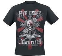 Five Finger Death Punch WashIt Away Hombre Camiseta Negro XXL 100% algodón Regular