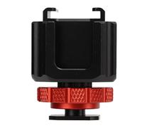 Five Head Hot Shoe Adapter Extension Bracket, Aluminum Alloy Cold Shoe Mount for Microphone LED Light Flash Monitor, Wear - Resistant 47g Bracket with R - Angle Protection for DSLR