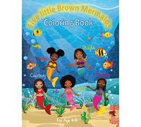Five Little Brown Mermaids: Coloring Book