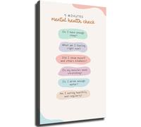 Five Minute Mindfulness Practice Poster Self Care Quotes Motivational Wall-Art for Office Bedroom Living Room Home Wellness(Unframed,12x18inch(30x45cm))