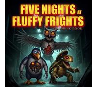 Five Night at Fluffy Frights Coloring Book: A Bold and Easy Adorable-Creepy Animatronic Cutie Collection, Spooky Fun for Teens and Adults