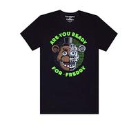 Five Nights At Freddy's - Camiseta para chico con mensaje en inglés de "I survived five nights" negro negro 9-10 Años