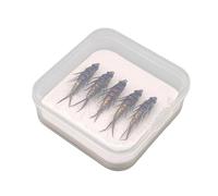 Five Realistic Štonefly Nymph Lures - Handcrafted Realistic Brown Bodies | Detailed Segments and Joints | 5 Pieces Multifunctional Fish Tackle with Storage Box for Trout Bass Salmon Fishing