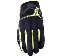 Five RS3 Guantes de moto, negro-amarillo, tamaño XL para Hombres