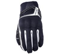 Five RS3 Guantes de moto, negro-blanco, tamaño L para Hombres