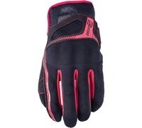 Five RS3 Guantes de moto, negro-rojo, tamaño S para Hombres