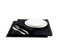 Five Star Napkins Servilletas de cena 100 % algodón, desechables, para uso diario, eventos, recepciones, fiestas, catering, bodas, servilletas de algodón, a granel, 25, color negro