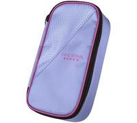 Five Star Pencil Pouch, Pen Case, High-Capacity Zipper Pouch, Storage Organizer for School Supplies Earbuds Chargers Cables Makeup, Lilac/Berry (500211F-ECM)