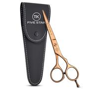 Five Star Solingen Gold-Line Offset Profesional 6 '' Extra Sharp Rose Rose Friseurschere Haarschneideschere Haarschneideschere für Damen Herren Salons und Kinder für feine und kräftige Haar rostfrei