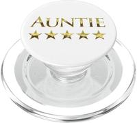 Five Stars for Best Auntie in The World - Gráfico Favorito de tía PopSockets PopGrip para MagSafe