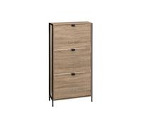 5five - Mueble Zapatero de 3 cajones aliaj Efecto Roble Natural
