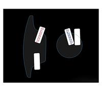 Fiveblessings - 2 piezas para BMW Serie 5 G30 2018 pomo de palanca de cambios de coche y perilla multimedia, película protectora protectora LHD (nombre del color: transparente)