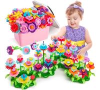 Fivejoy Juguetes Niños 3 Años, Juguetes de Construcción para Jardín de Flores, Juegos Educativos Niños 4 5 6 Años, Juguetes Creativos para Navidad y Cumpleaños para Niños y Niñas de 3+ Años