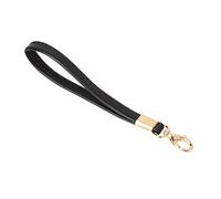 fivekim Correa de muñeca de Repuesto Accesorios para Embrague Bolsa de Mano Bolsa 6 Colores Suave PU Correa Negro