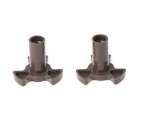 Fivekim - Soporte universal para plato giratorio de microondas, 2 piezas, soporte para unidad de disco y herramientas de sincronización, temporizador de microondas, color gris oscuro