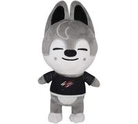 FiveMileBro Skzoo peluche 20 cm, peluche oficial de Stray Kids, peluche de anime de dibujos animados, adorable pieza de colección para fanáticos (lobo)