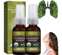 Fivfivgo Spray herbal natural para apoyo pulmonar y respiratorio, spray pulmonar de limpieza herbal, esencia herbal para la salud pulmonar, apoyo respiratorio y alivio de moco para respirar fácilmente