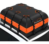 FIVKLEMNZ Bolsa de Techo para Techo de Coche, Impermeable, para Toda la Parte Superior del vehículo con/sin Estante, Incluye Alfombrilla Antideslizante + Correas reforzadas + 6 Ganchos de Puerta +