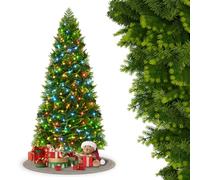 FIVMEN Árbol de Navidad Artificial con Iluminación 150 cm PVC/PE Árbol de Abeto Árbol de Navidad Realista con LED Multicolor y Soporte Metálico Árboles de Navidad Christmas Tree Decoración Navideña